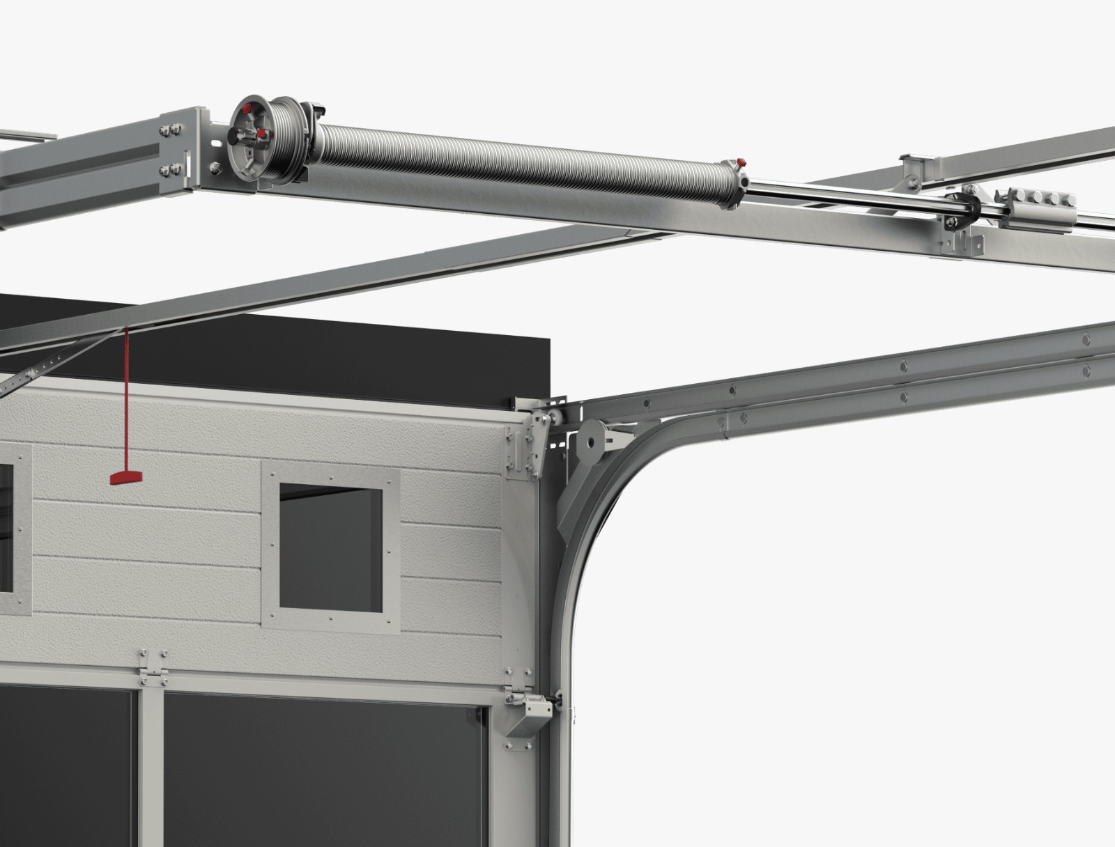 vue intérieur porte de garage sectionnel – Az Ressorts